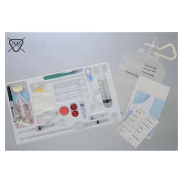 Tray Drainage Catheterization Safe-T-Centesis 8Frx16cm W/ Lido/25gx5/8 Ndl 10/Ca